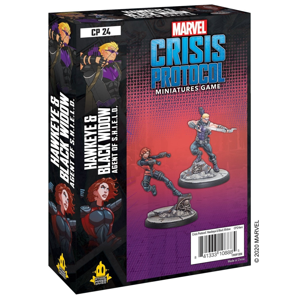 Asmodee - Marvel: Crisis Protocol Hawkeye & Black Widow Agent Of S.h.i.e.l.d. En Existencia