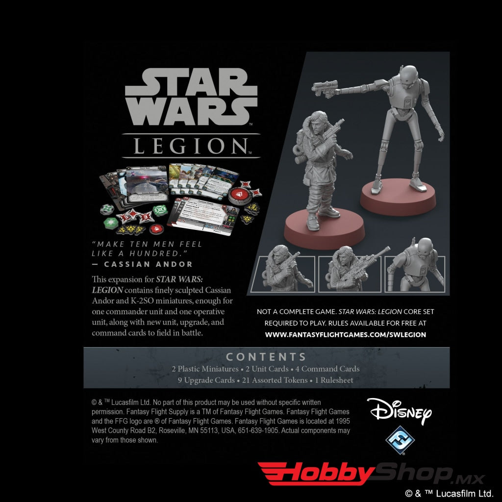 Asmodee - Star Wars: Legion Cassian Andor And K-2So En Existencia