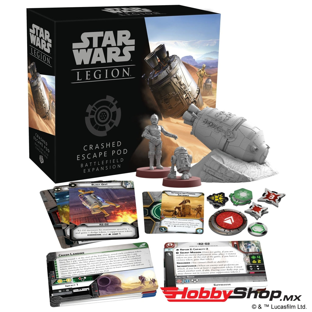 Asmodee - Star Wars: Legion Crashed Escape Pod Battlefield Expansion En Existencia