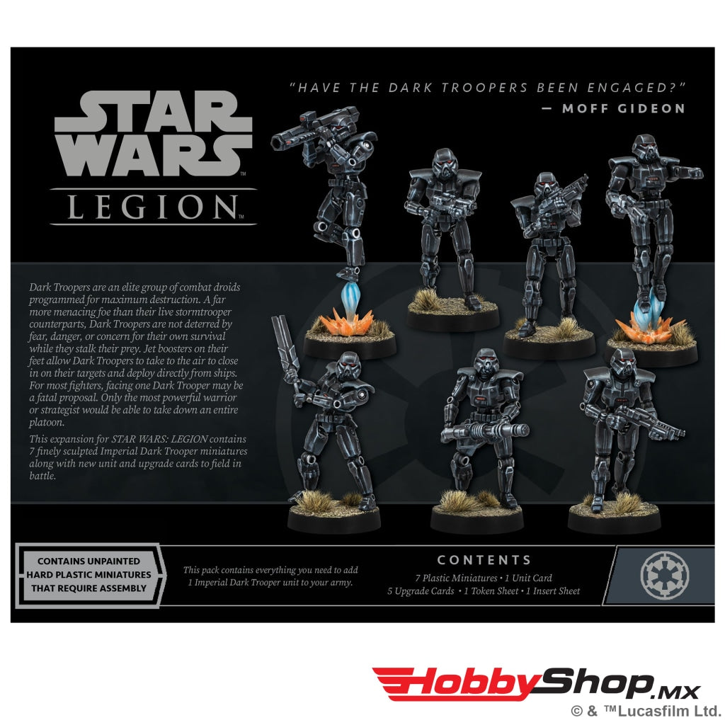 Asmodee - Star Wars: Legion Dark Troopers Unit Expansion En Existencia