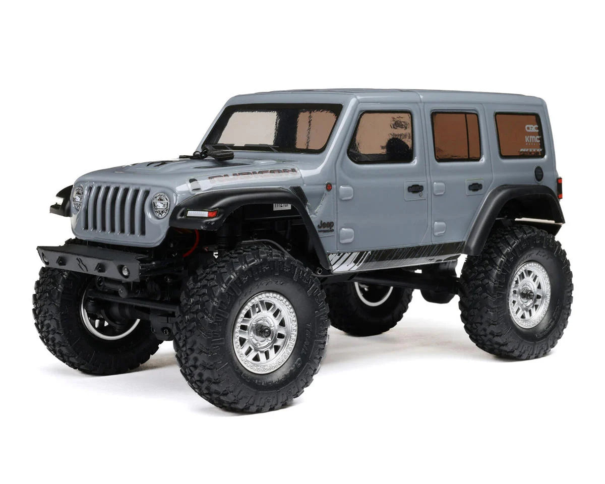 Axial - 1/24 SCX24 2019 Jeep Wrangler JLU CRC 4X4 RTR Brushed Rock Crawler (Battery & Charger Included), Gray