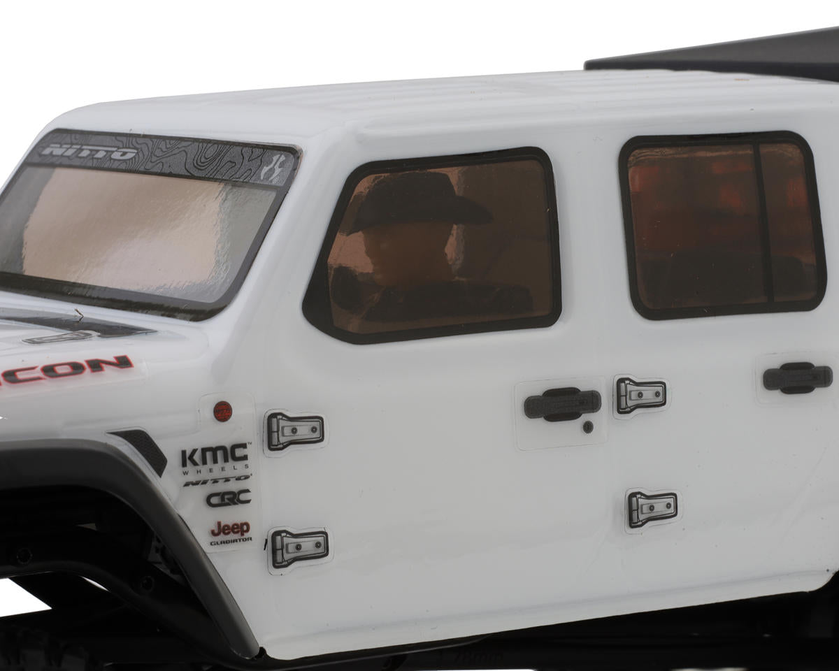 Axial - SCX24 Jeep JT Gladiator 4X4 RTR Brushed Rock Crawler (Battery & Charger Included), White