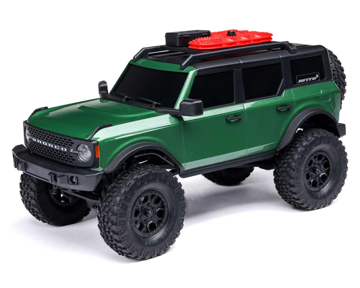 Axial - 1/24 SCX24 Ford Bronco 4X4 RTR Brushed Rock Crawler (Battery & Charger Included), Green