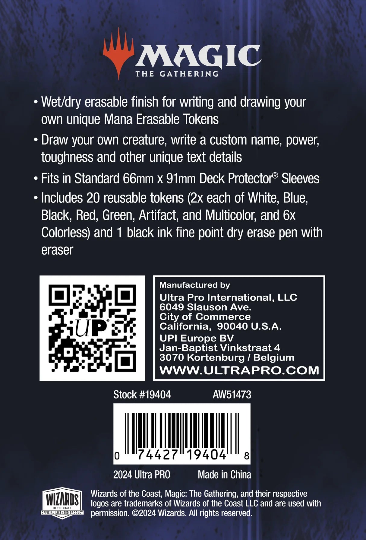 Ultra Pro: Erasable Tokens for Magic: The Gathering