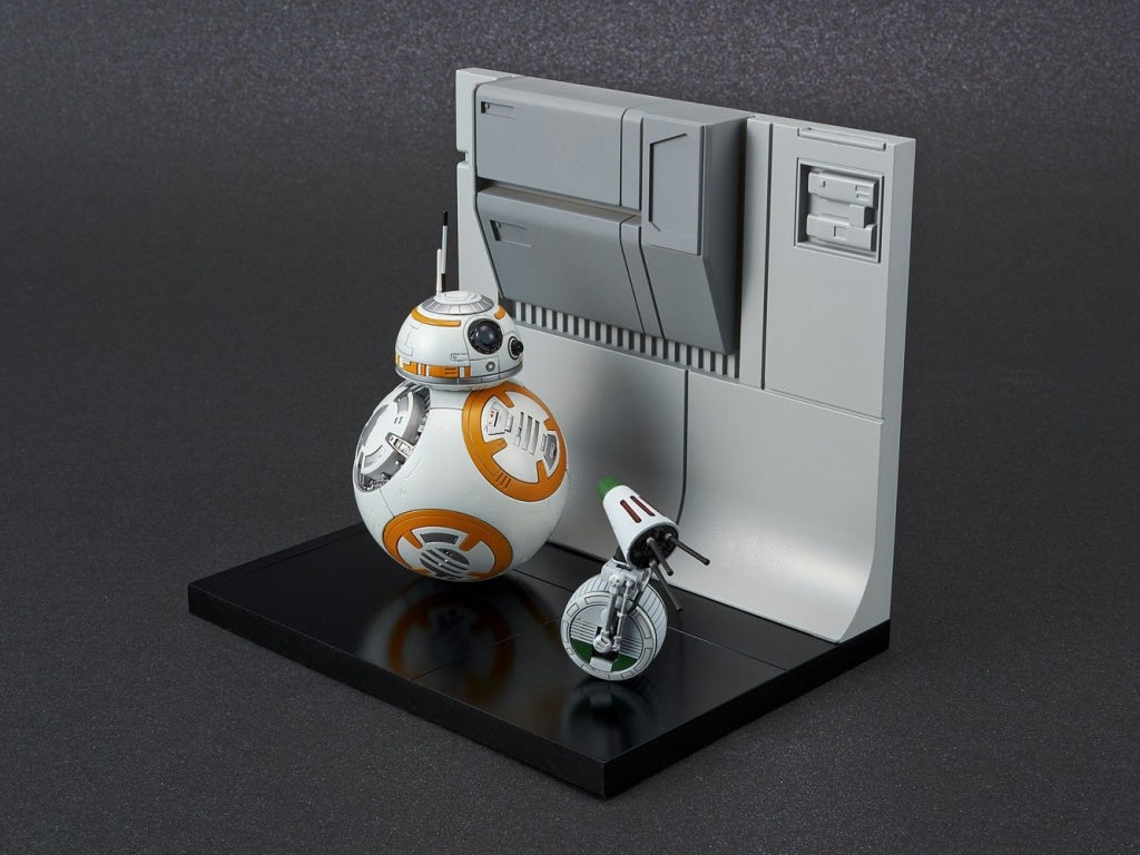 Bandai - 1/12 Bb-8 & D-0 Diorama Plastic Model Kit From Star Wars En Existencia