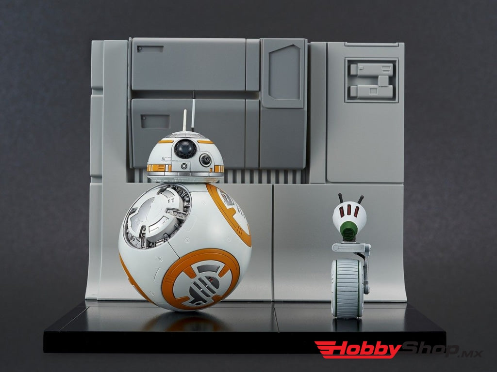 Bandai - 1/12 Bb-8 & D-0 Diorama Plastic Model Kit From Star Wars En Existencia