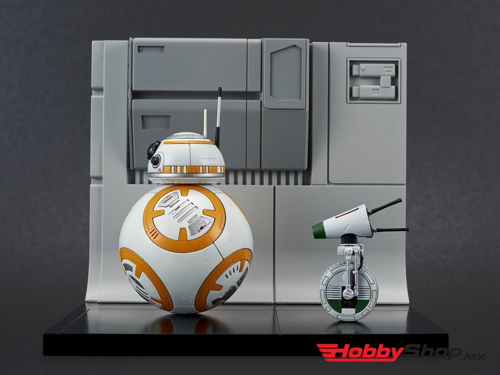 Bandai - 1/12 Bb-8 & D-0 Diorama Plastic Model Kit From Star Wars En Existencia