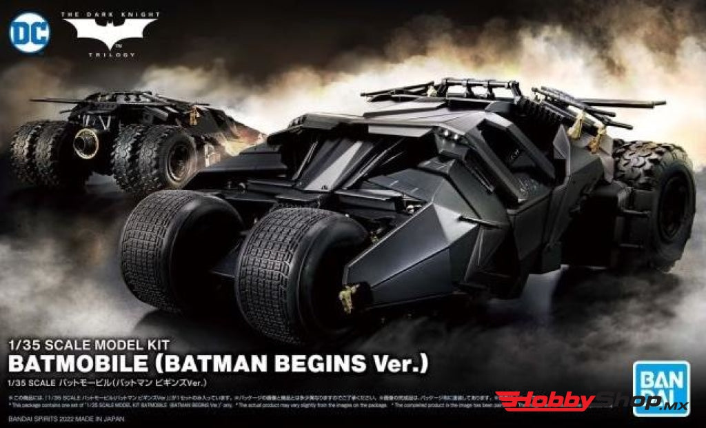 Bandai - Batmobile (Batman Begins Ver.) Batman Spirits 1/35 Scale Model Kit En Existencia