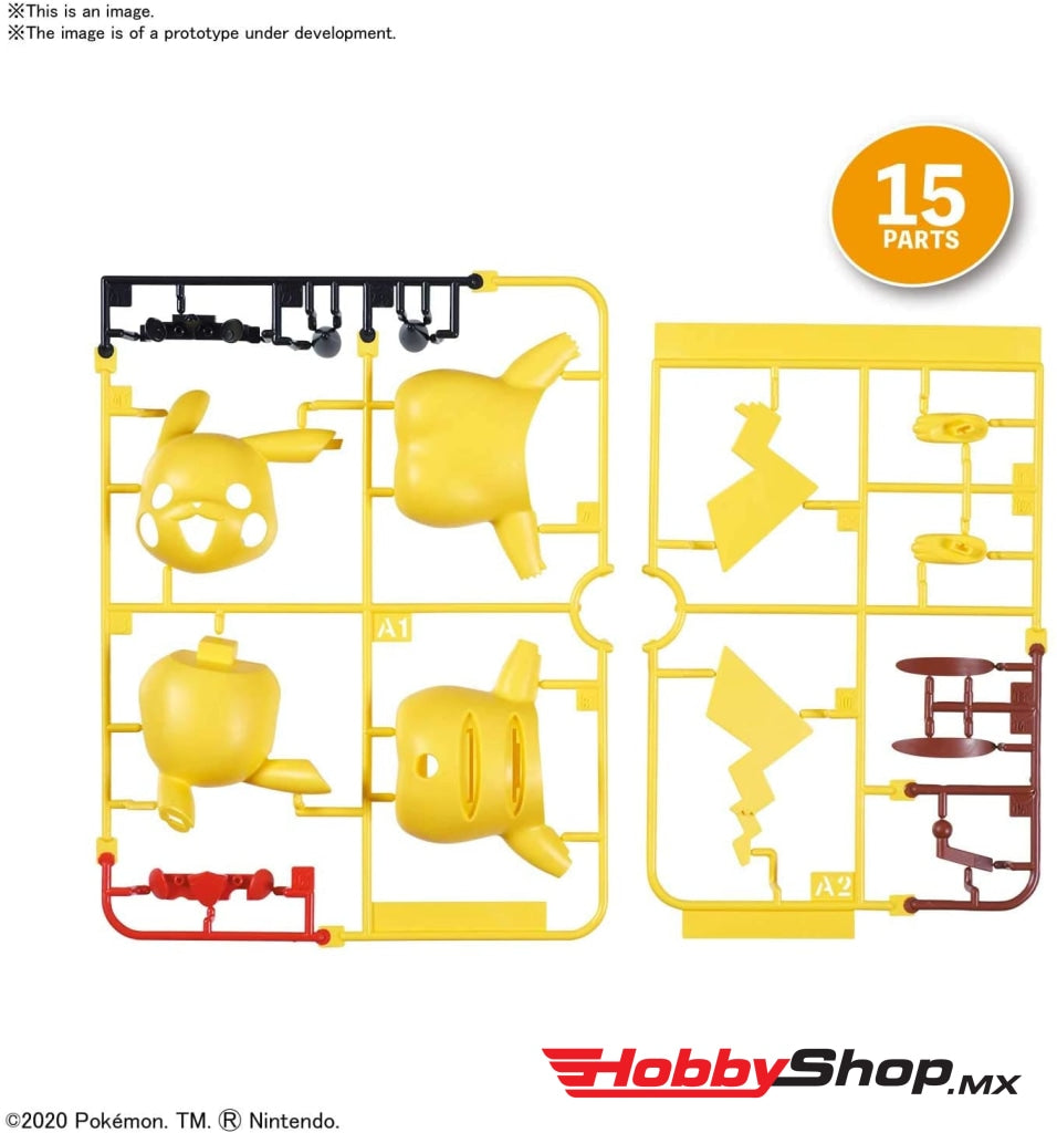 Bandai - Pokémon Model Kit Quick!! #01 Pikachu En Existencia