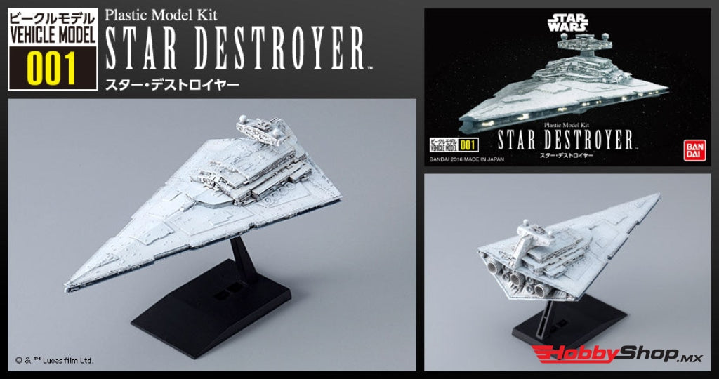 Bandai - Vehicle Model 001 Star Destroyer En Existencia