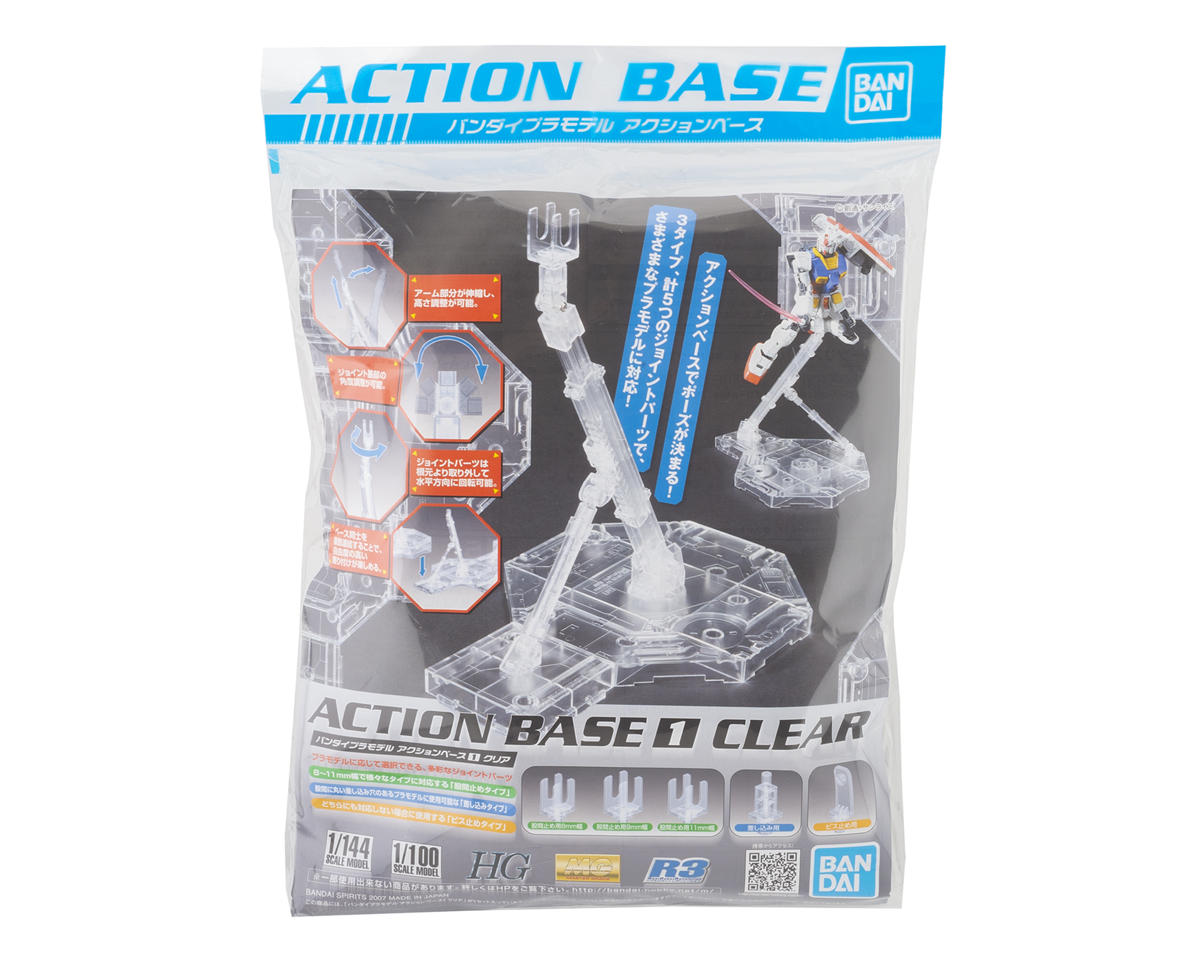 Bandai - Action Base 1 Display Stand (Clear) For Gundam Model Kits