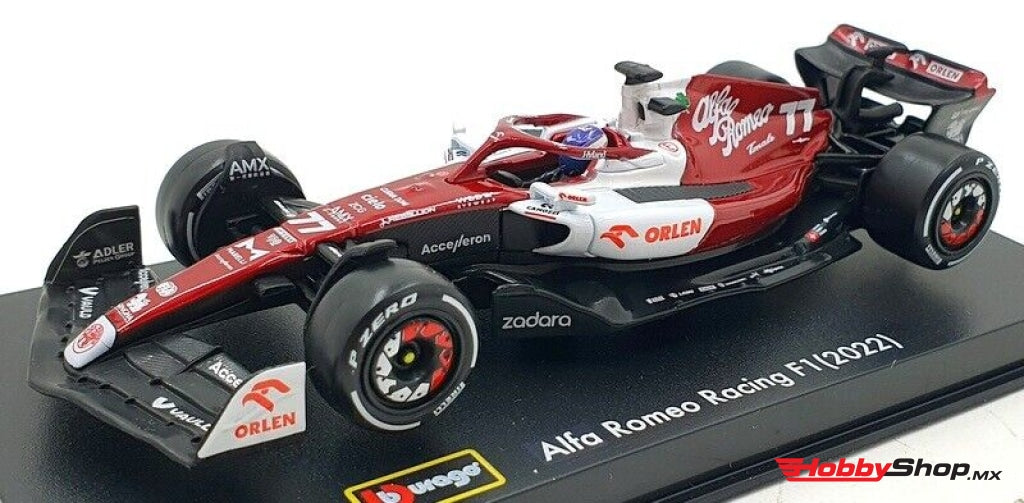 Bburago - Alfa Romeo F1 C42 Team Orlen Racing #77 Bahrain Gp 2022 Valtteri Bottas Escala 1:43 En