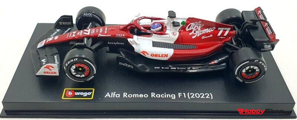 Bburago - Alfa Romeo F1 C42 Team Orlen Racing #77 Bahrain Gp 2022 Valtteri Bottas Escala 1:43 En