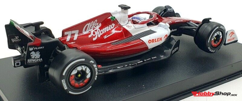 Bburago - Alfa Romeo F1 C42 Team Orlen Racing #77 Bahrain Gp 2022 Valtteri Bottas Escala 1:43 En