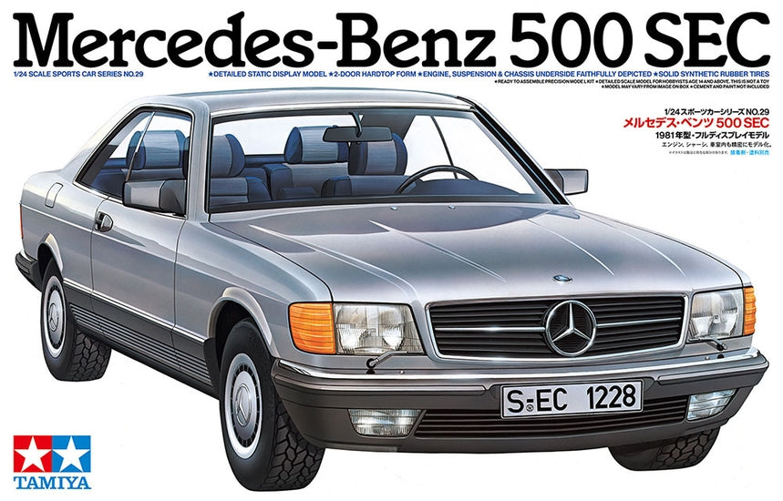 Tamiya - 1/24 Mercedes-Benz 500 SEC Plastic Model Kit