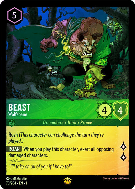 Carta Rafiki - Mystical Fighter,Set Into the Inklands, Número de Tarjeta 54 , Color Amethyst, Rarity Rare