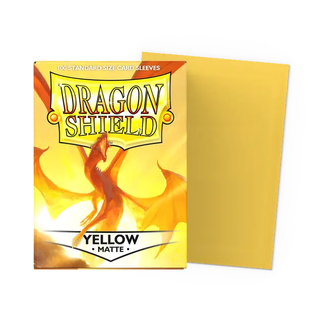 Arcane Tinmen - Dragon Shield - Yellow - Matte Sleeves - Standard Size