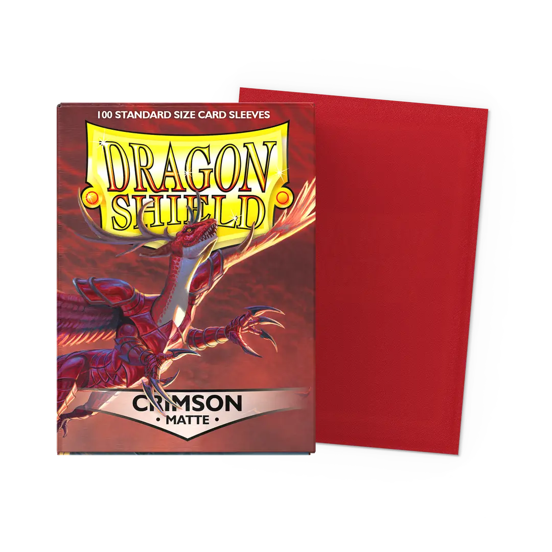 Arcane Tinmen - Dragon Shield - Crimson - Matte Sleeves - Standard Size