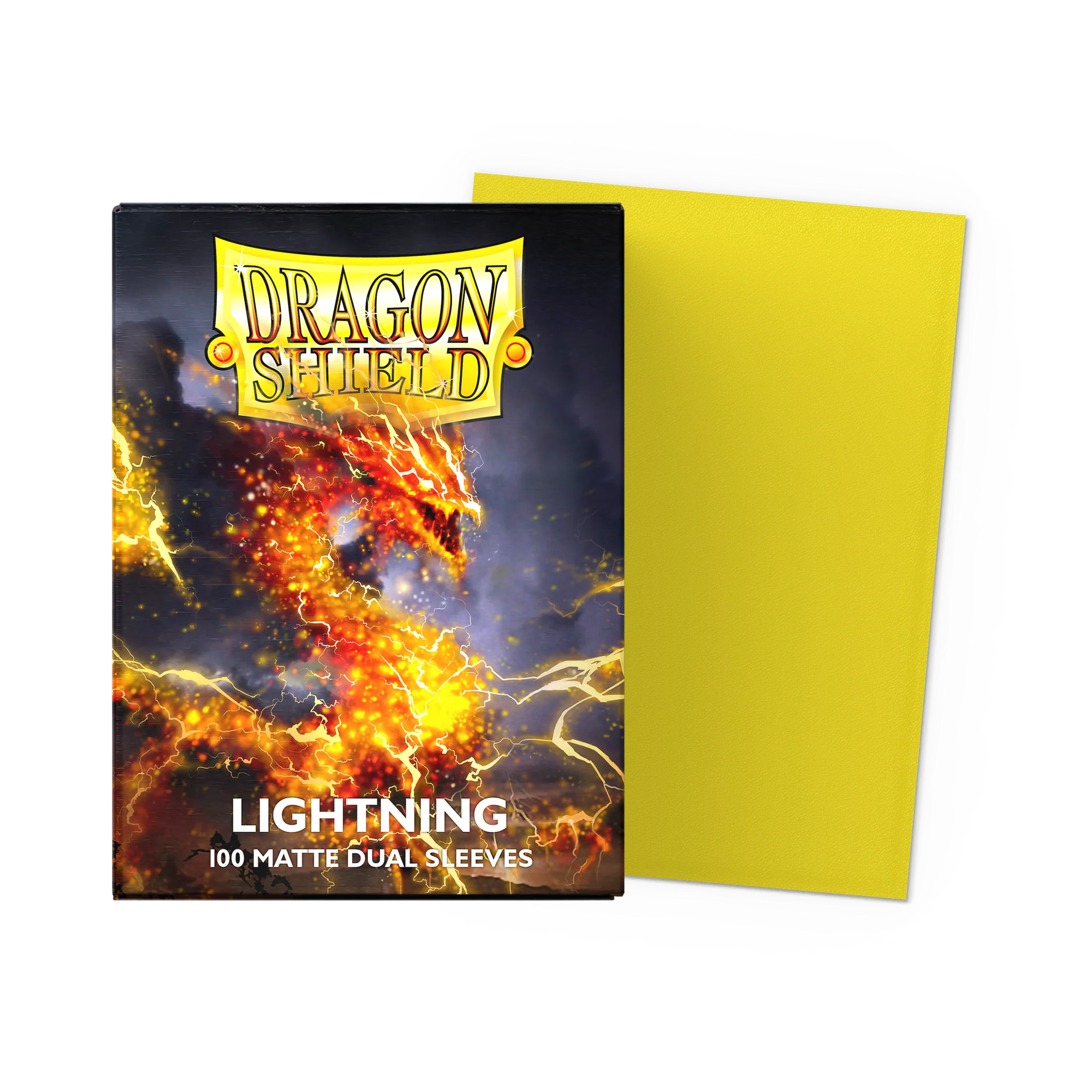 Arcane Tinmen - Dragon Shield - Lightning - Matte Dual Sleeves - Standard Size