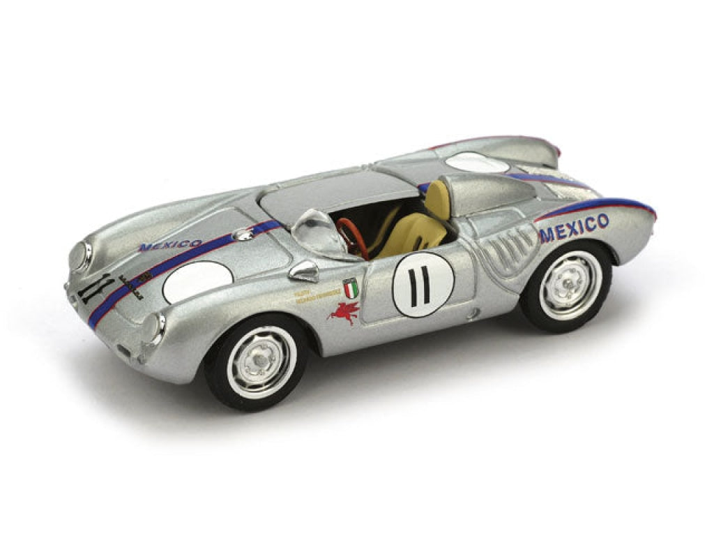 Brumm - Porsche 550A Rs Spyder No.11 Riverside México 1957 R. Rodriguez Escala 1:43 En Existencia