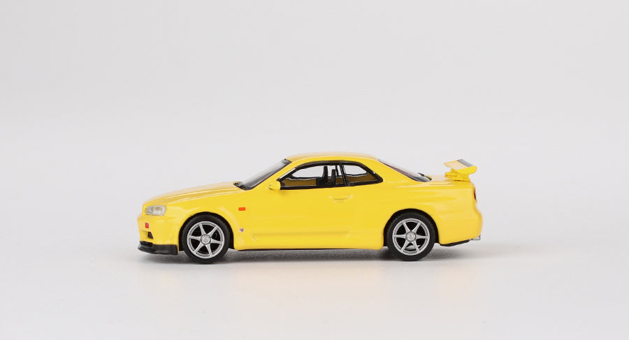 Mini GT - Nissan Skyline GT-R (R34) V-Spec Lightning Yellow 1/64