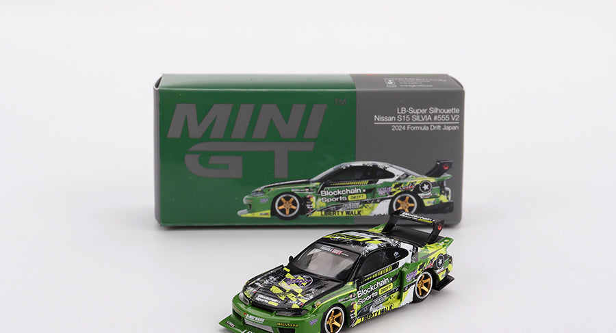 Mini GT - Nissan LB-Super Silhouette S15 SILVIA #555 V2 2024 Formula Drift Japan 1/64