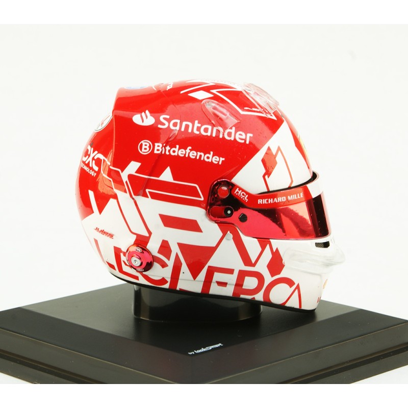 LookSmart - Casco Charles Leclerc Mónaco GP 2024, escala 1:5
