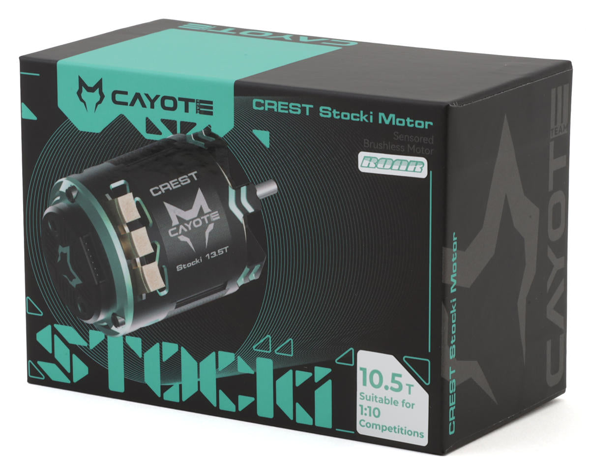 Cayote - Crest Stocki 1/10 Brushless Competition Sensored Motor (10.5T)