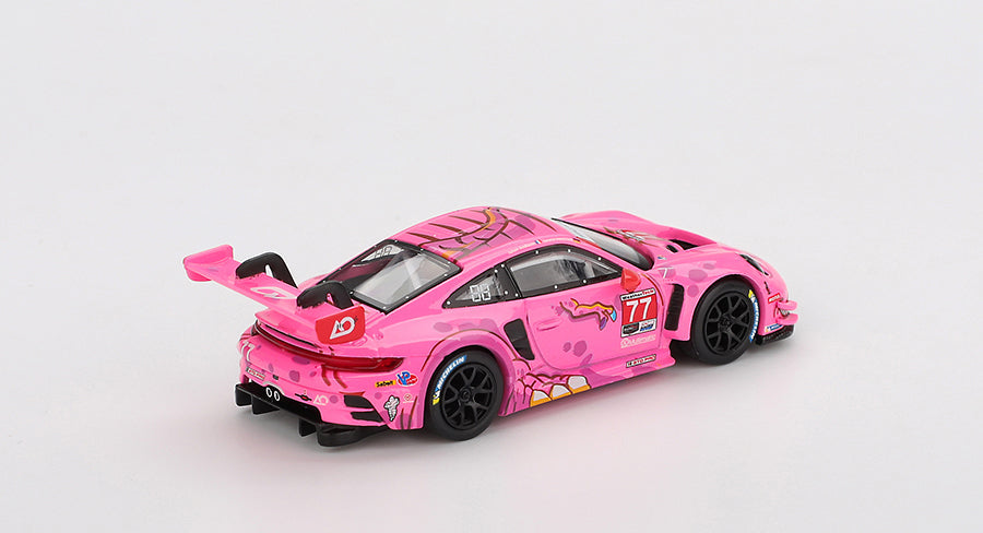 Mini GT - Porsche 911 GT3 R #77 AO Racing 2024 IMSA Road America Roxy 1/64