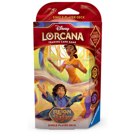 Ravensburger - Disney Lorcana: Reign of Jafar - Starter Deck (Amber & Amethyst) (Ingles)