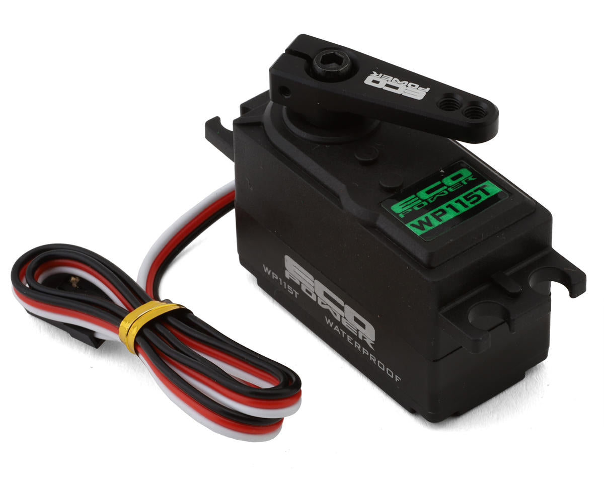 EcoPower - WP115T Low Profile Waterproof High Torque Metal Gear Servo for 1/10 2wd Buggies & Shift/Dig