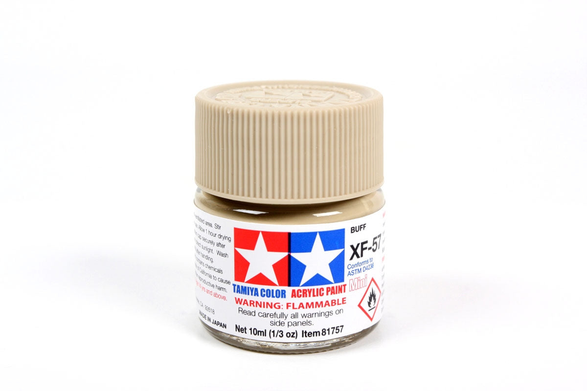 Tamiya - Acrylic Mini XF-57 Buff Paint, 10ml Bottle