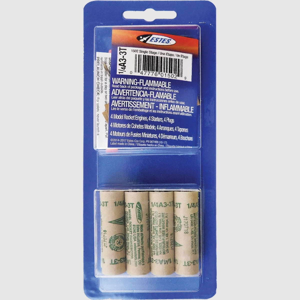 Estes - 1/4A3-3T Model Rocket Engines (4pk)