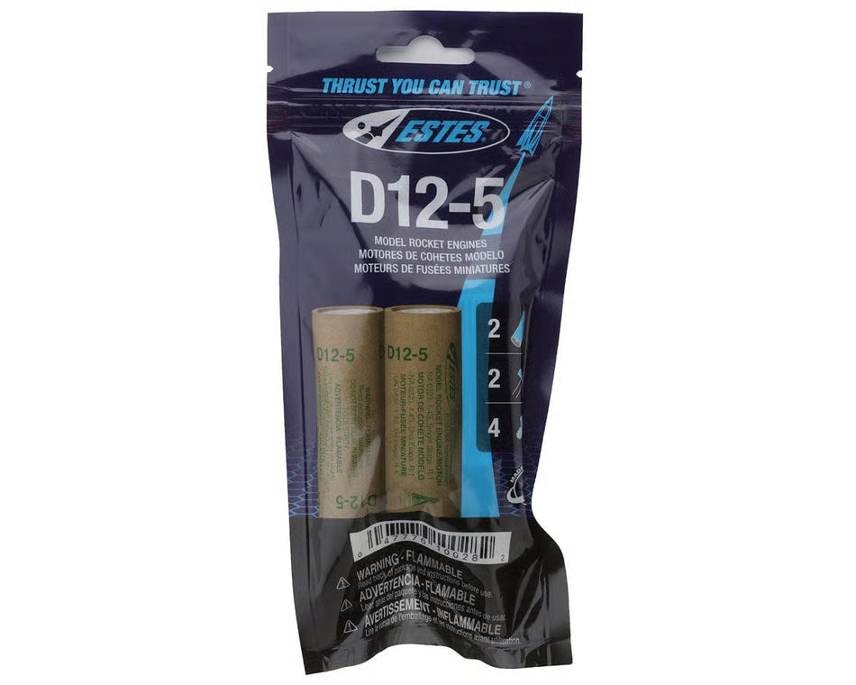 Estes - D12-5 Model Rocket Engines (2pk)