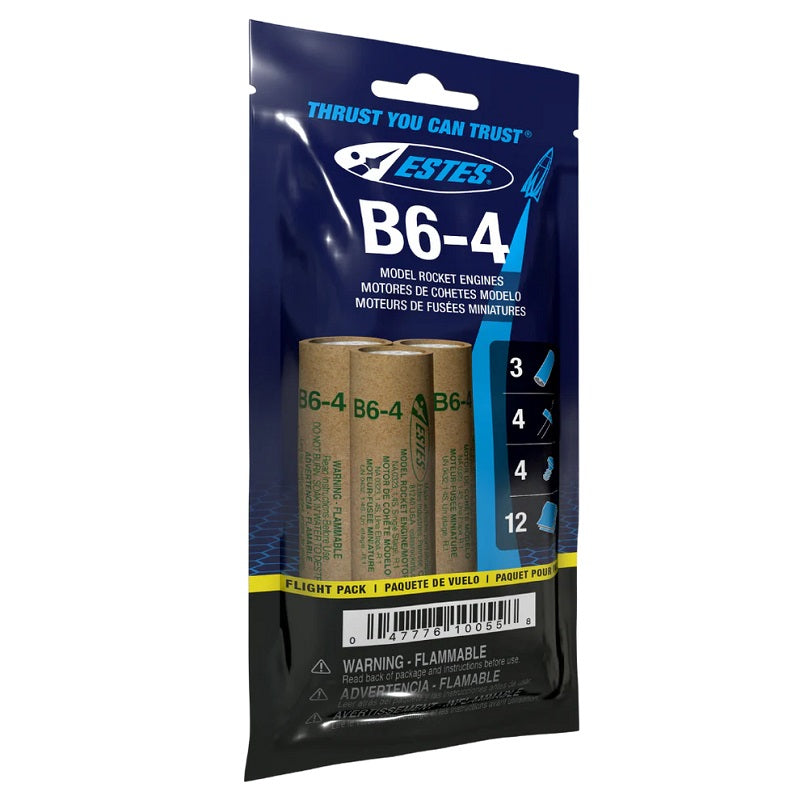 Estes - B6-4 Model Rocket Engine FP (Flight Pack)