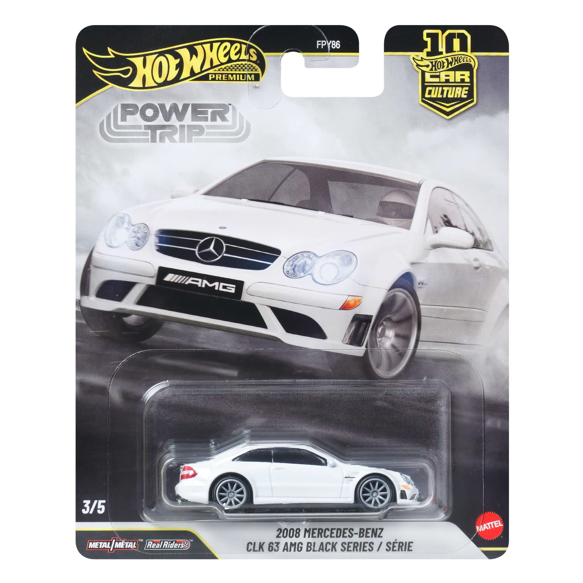 Mattel - Hot Wheels Premium Car Culture 2008 Mercedes-Benz CLK 63 AMG Black Series / Série