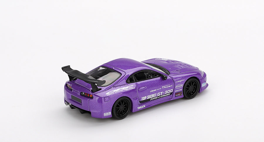Mini GT - Toyota Supra (A80) Top Secret GT-300 Top Secret Purple 1/64