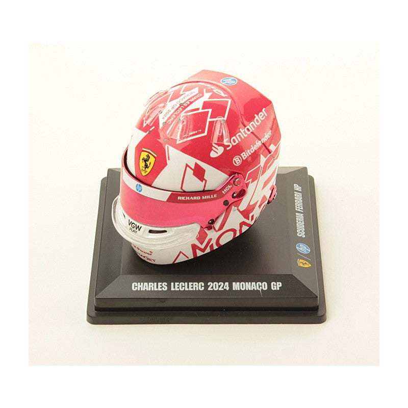 LookSmart - Casco Charles Leclerc Mónaco GP 2024, escala 1:5