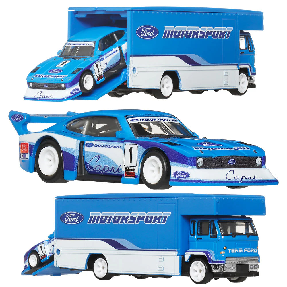 Mattel - Hot Wheels 2025 Team Transport Ford Capri GR5 & Fleet Flyer JHX89 #88