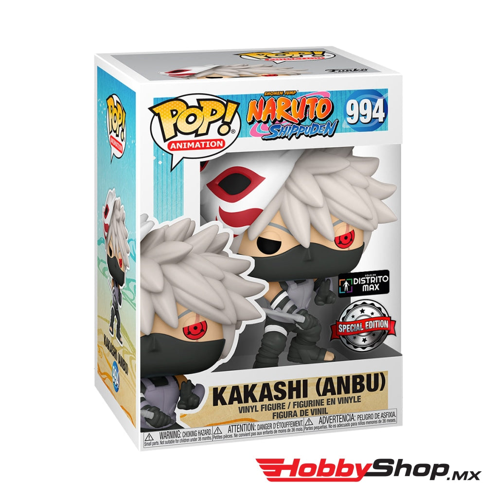Funko Pop Animation: Naruto - Anbu Kakashi Exclusivo Distrito Max #994 En Existencia