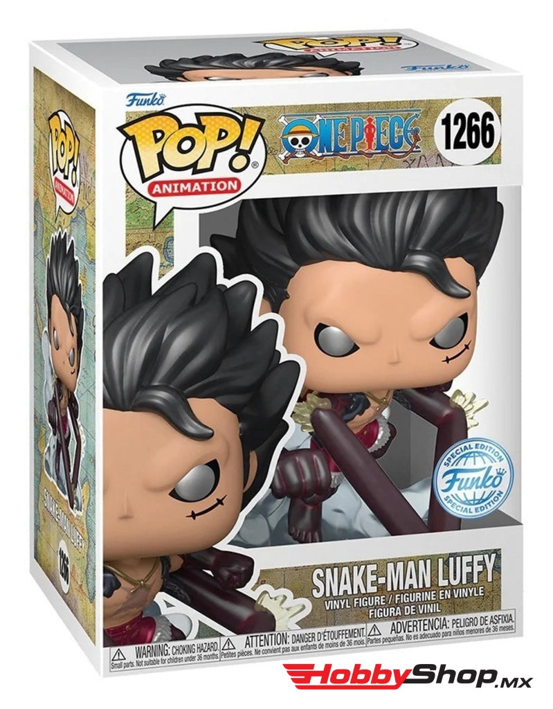 Funko Pop Animation: One Piece - Luffy Snake Man Metalico Exclusivo #1266 En Existencia