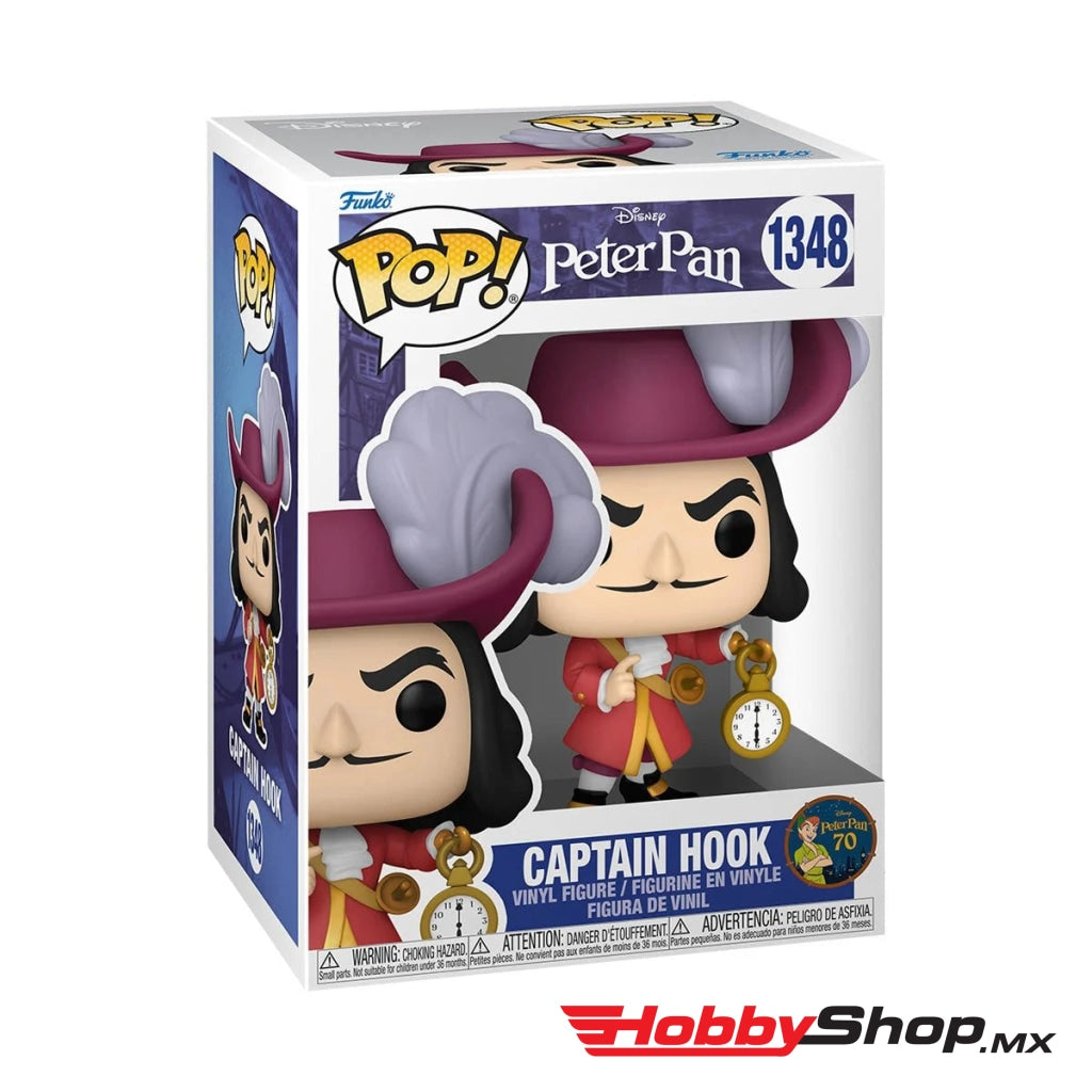 Funko Pop Pop Disney: Peter Pan 70 Aniversario - Capitan Garfio #1348 En Existencia
