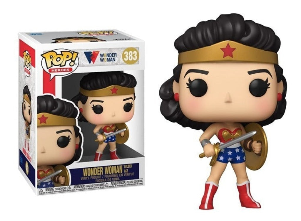 Funko Pop Heroes: Ww 80Th - Wonder Woman Golden Age #383 En Existencia
