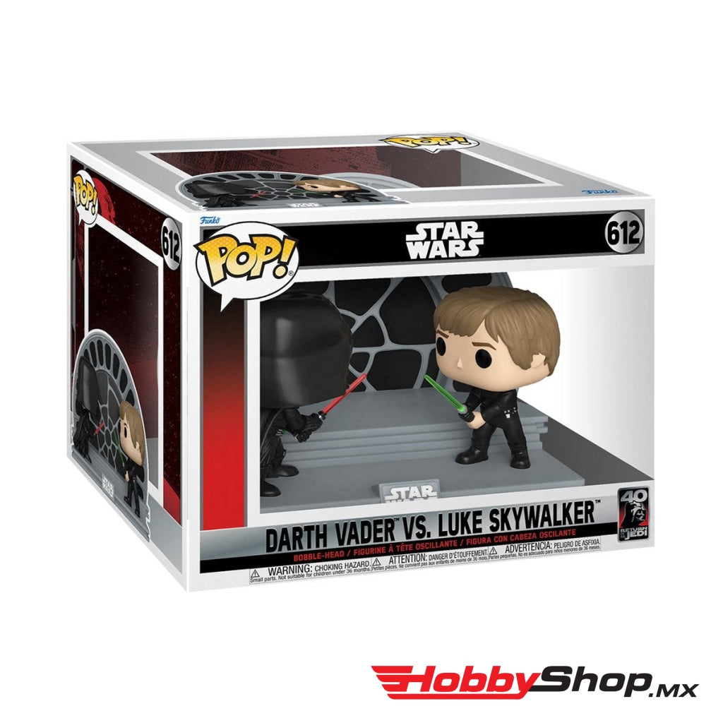 Funko Pop Moment: El Regreso Del Jedi 40 Aniversario - Luke Vs Vader #612 En Existencia