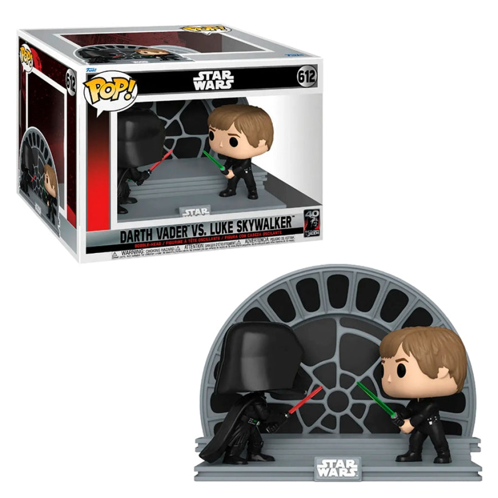 Funko Pop Moment: El Regreso Del Jedi 40 Aniversario - Luke Vs Vader #612 En Existencia