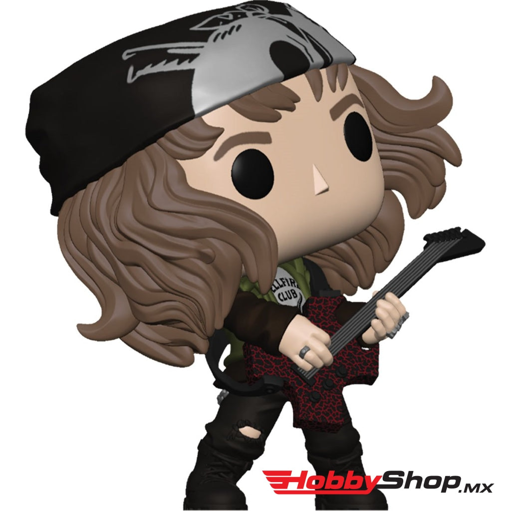 Funko Pop Tv: Stranger Things - Hunter Eddie Con Guitarra Metalico Exclusivo #1462 En Existencia