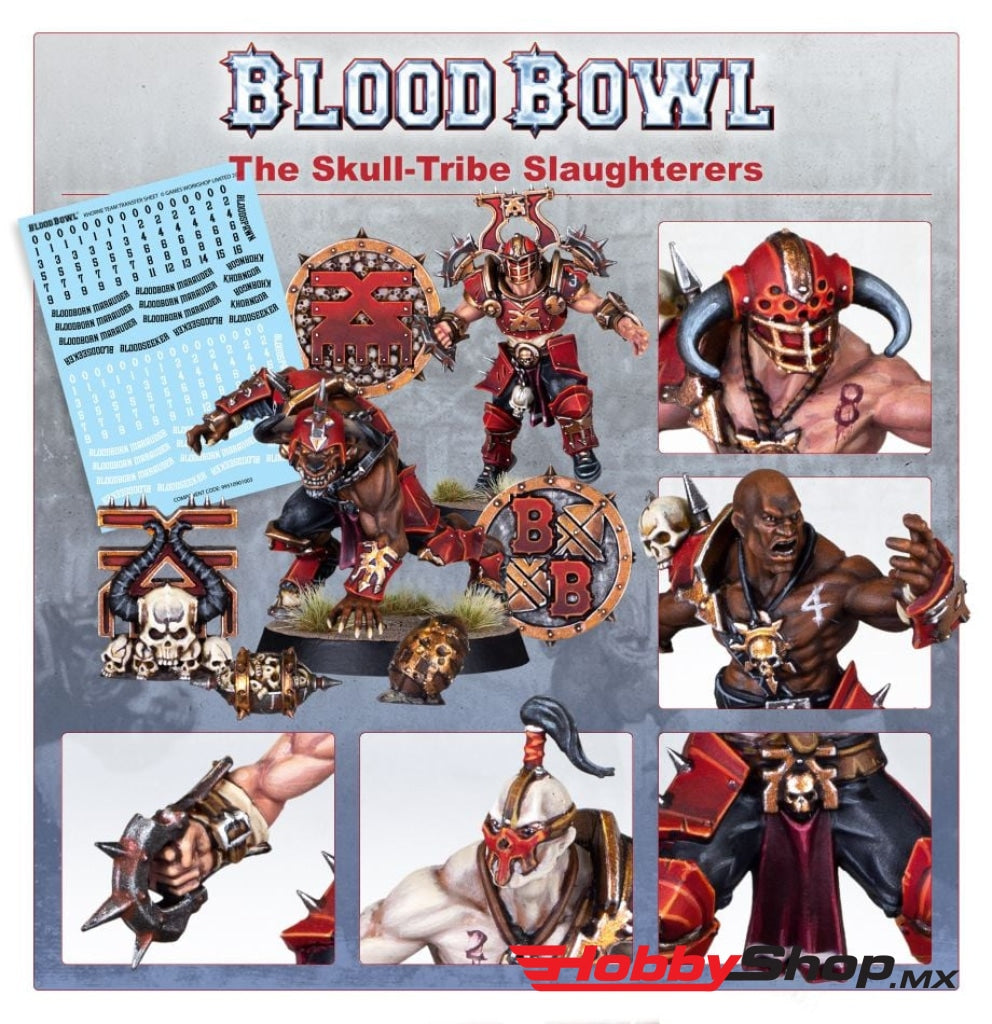 Games Workshop - Blood Bowl: Khorne Bowl Team: Skull-Tribe Slaughterers En Existencia