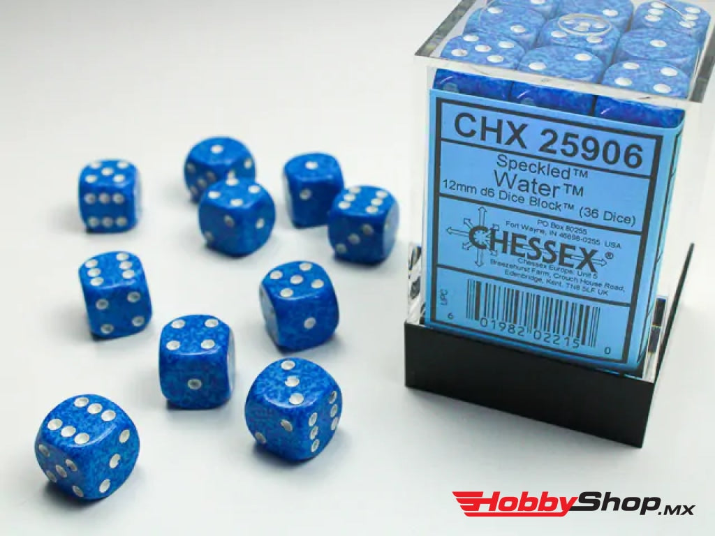 Games Workshop - Chessex Dados Speckled Water 12Mm C/36 En Existencia