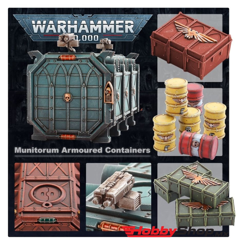 Games Workshop - Warhammer 40 000: Battlezone Manufactorum Munitorum Armoured Containers En