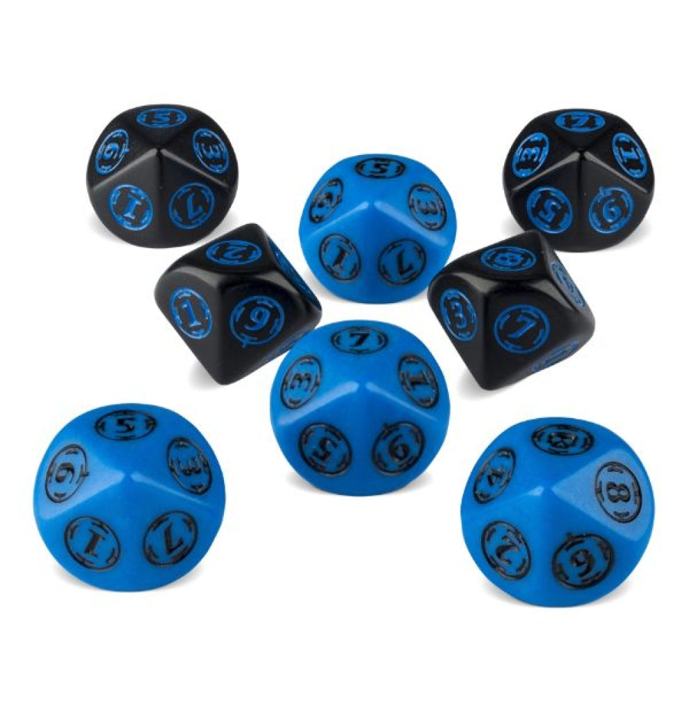 Games Workshop - Warhammer 40 000: Wound Trackers Dice Set Blue / Black En Existencia